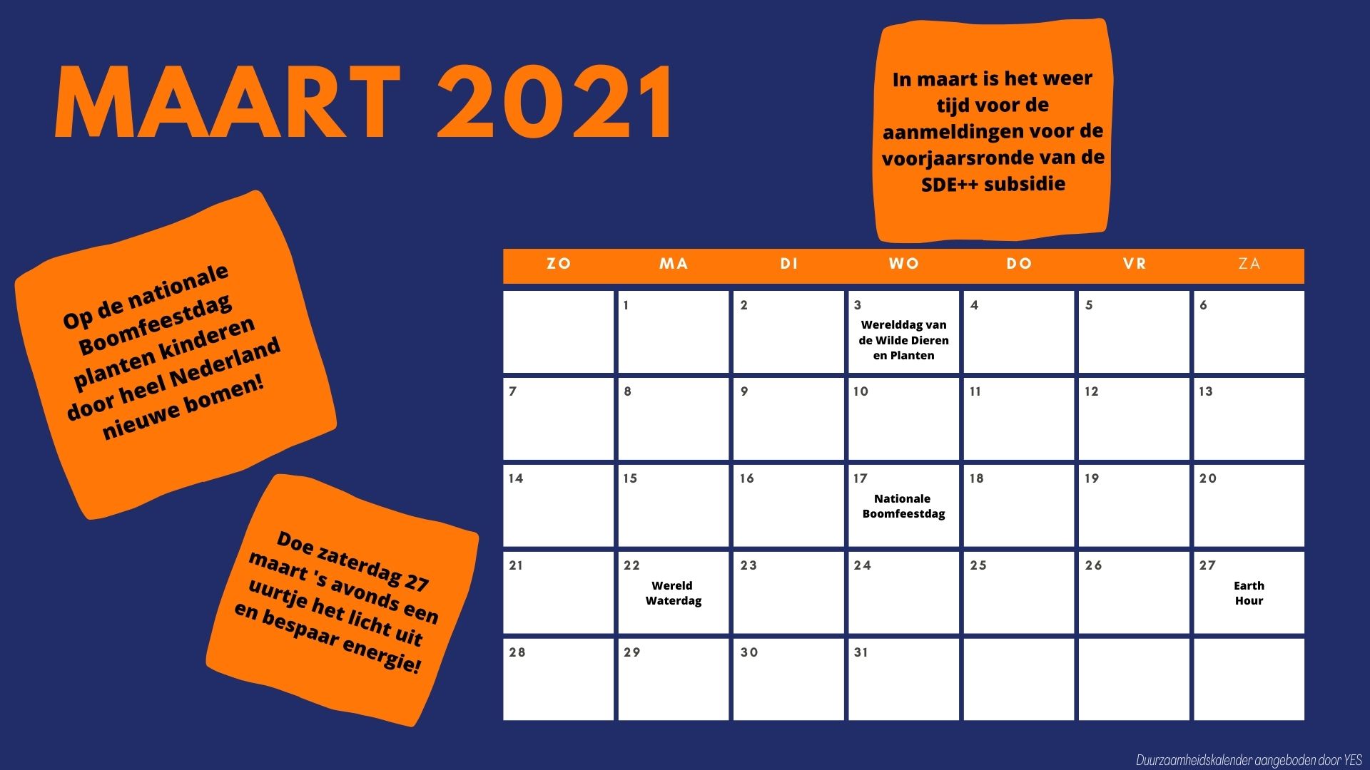 Bestel onze duurzaamheidskalender Bestel onze duurzaamheidskalender